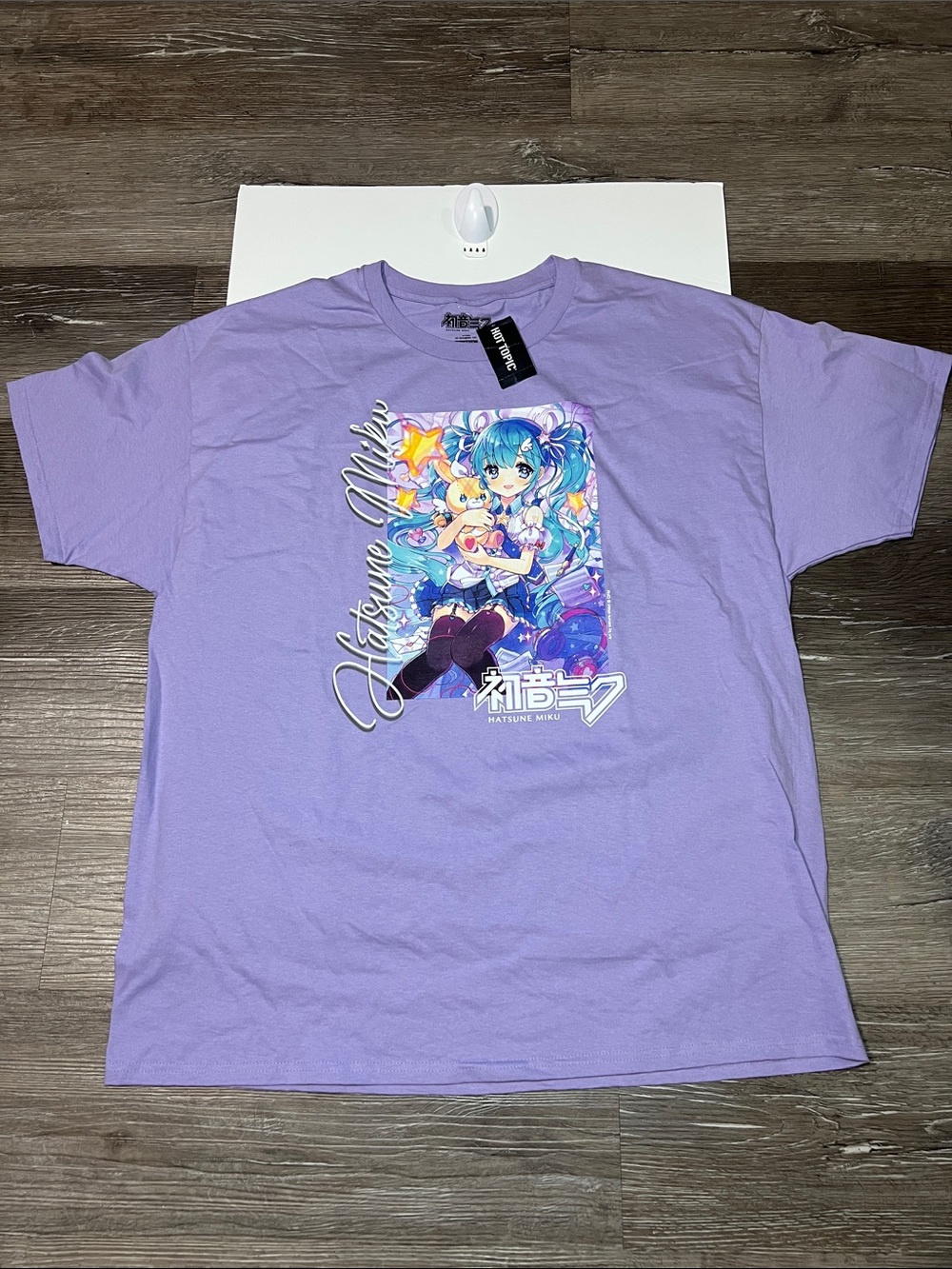 Hatsune Miku Lilac Graphic Tee - Anime XL
